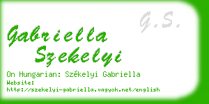 gabriella szekelyi business card